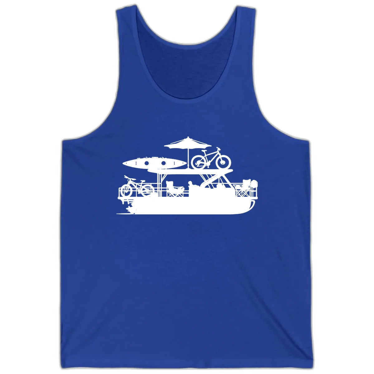Pontoon Boat Lifestyle Design Tank in True Royal