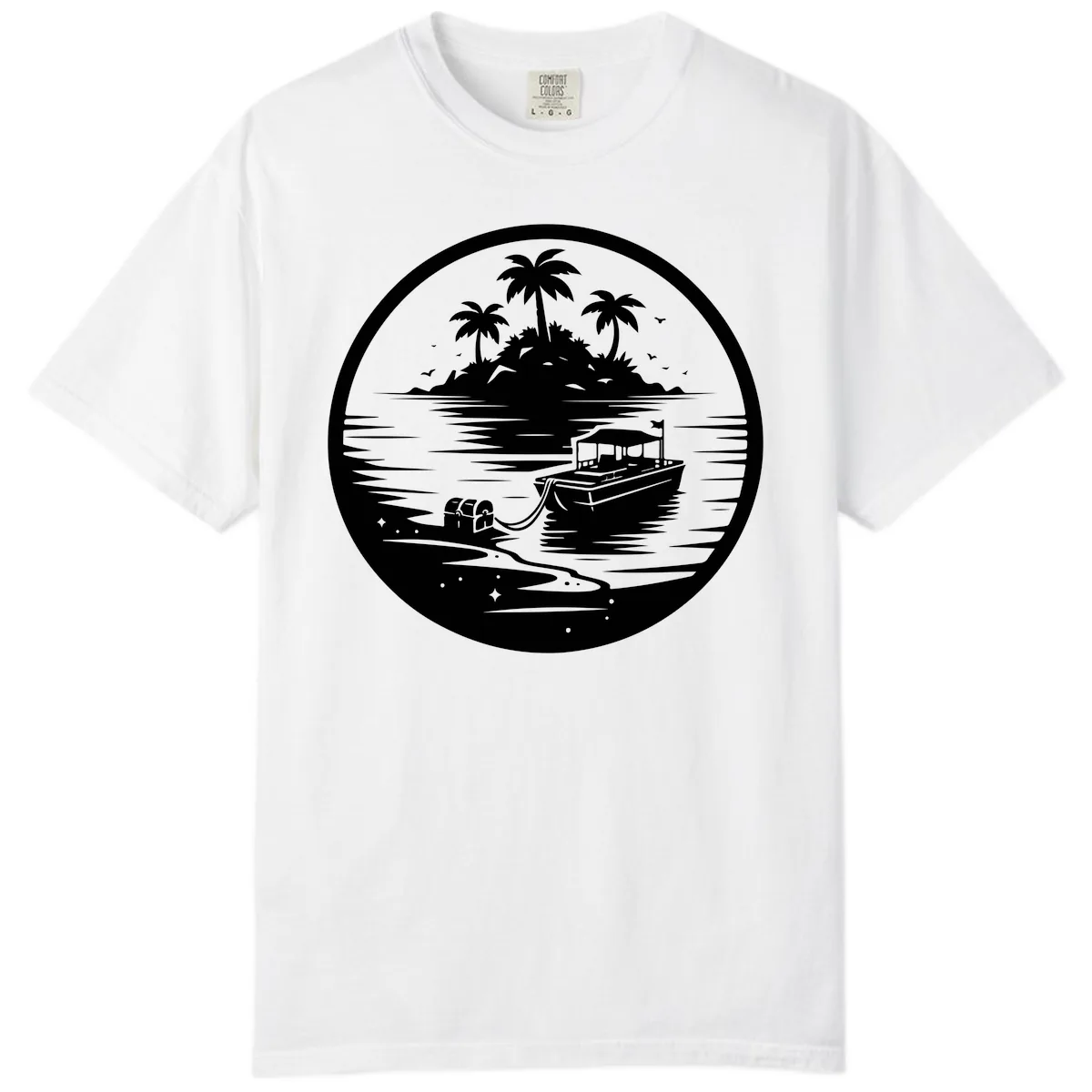 Treasure Island Boat Adventure Comfort Color in White