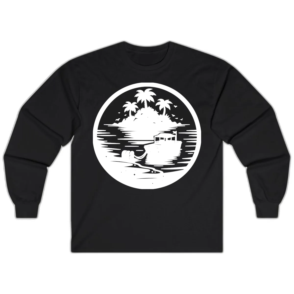 Treasure Island Boat Adventure Long Sleeve in Black