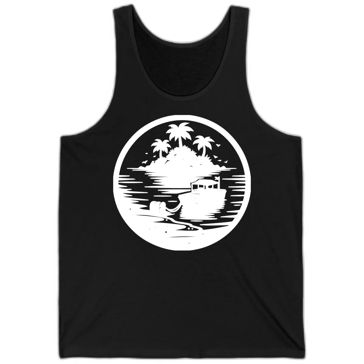 Treasure Island Boat Adventure Tank in Black