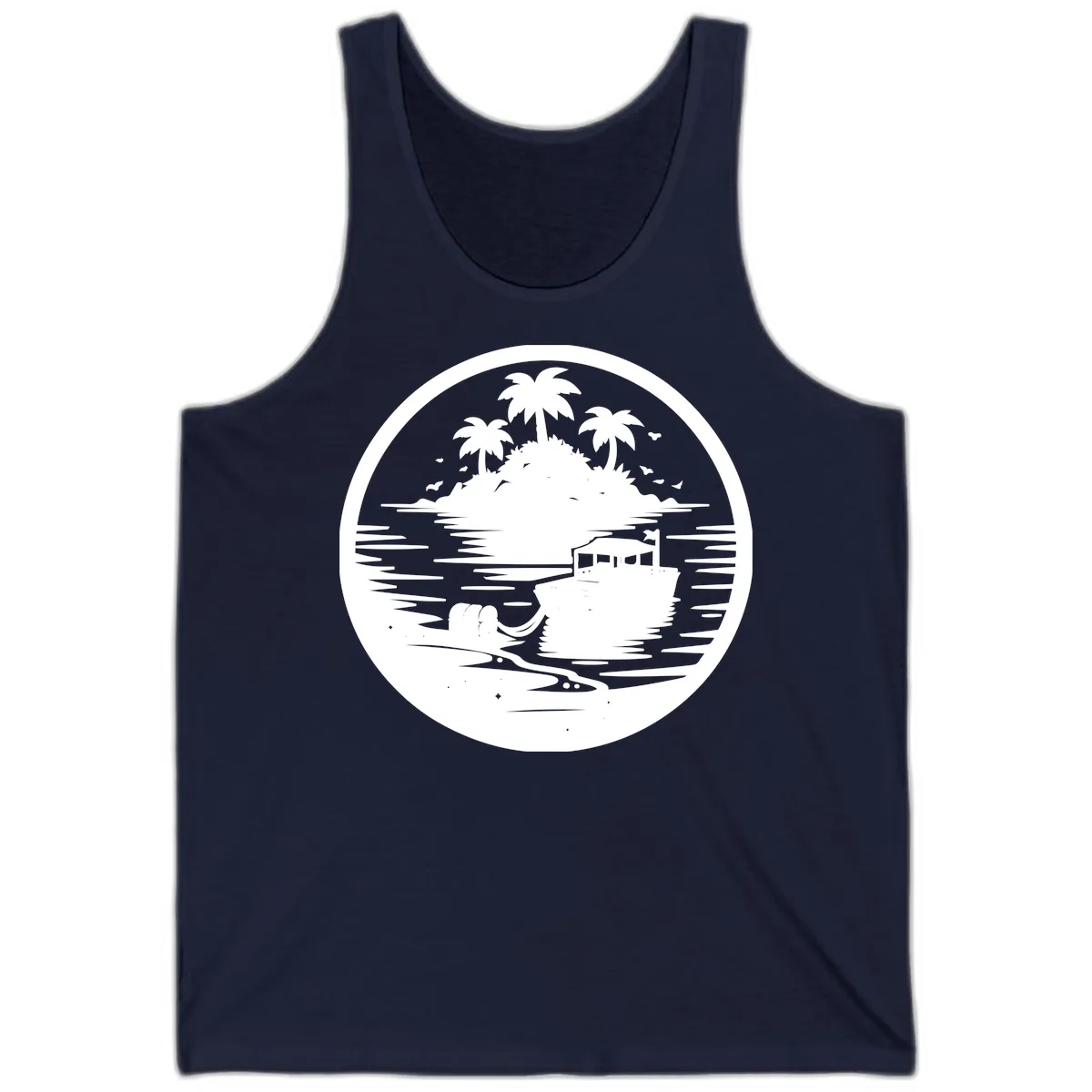 Treasure Island Boat Adventure Tank in Navy