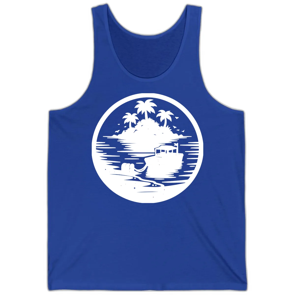 Treasure Island Boat Adventure Tank in True Royal