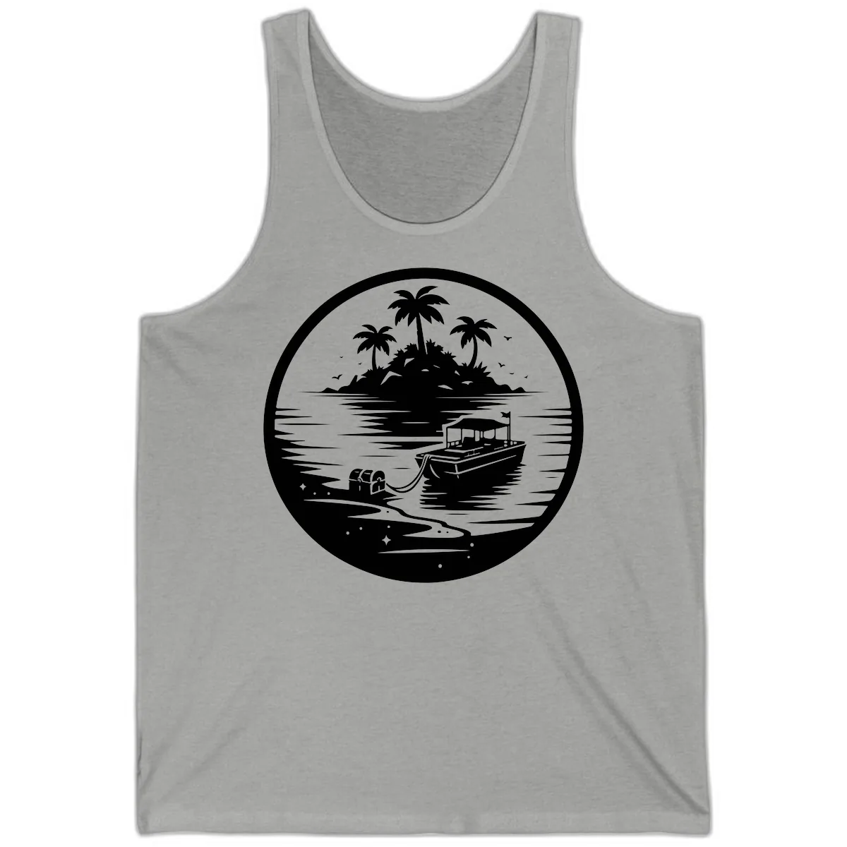 Treasure Island Boat Adventure Tank in Athletic Heather