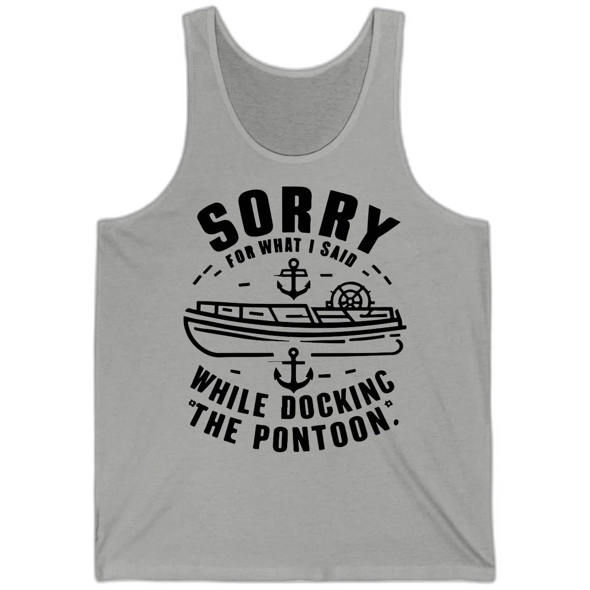 Sorry For What I Said While Docking Tank in Athletic Heather