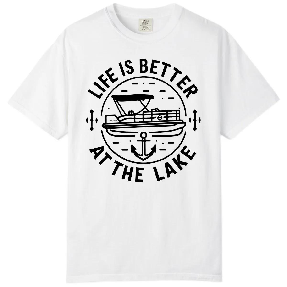 Life Is Better At The Lake Comfort Color in White