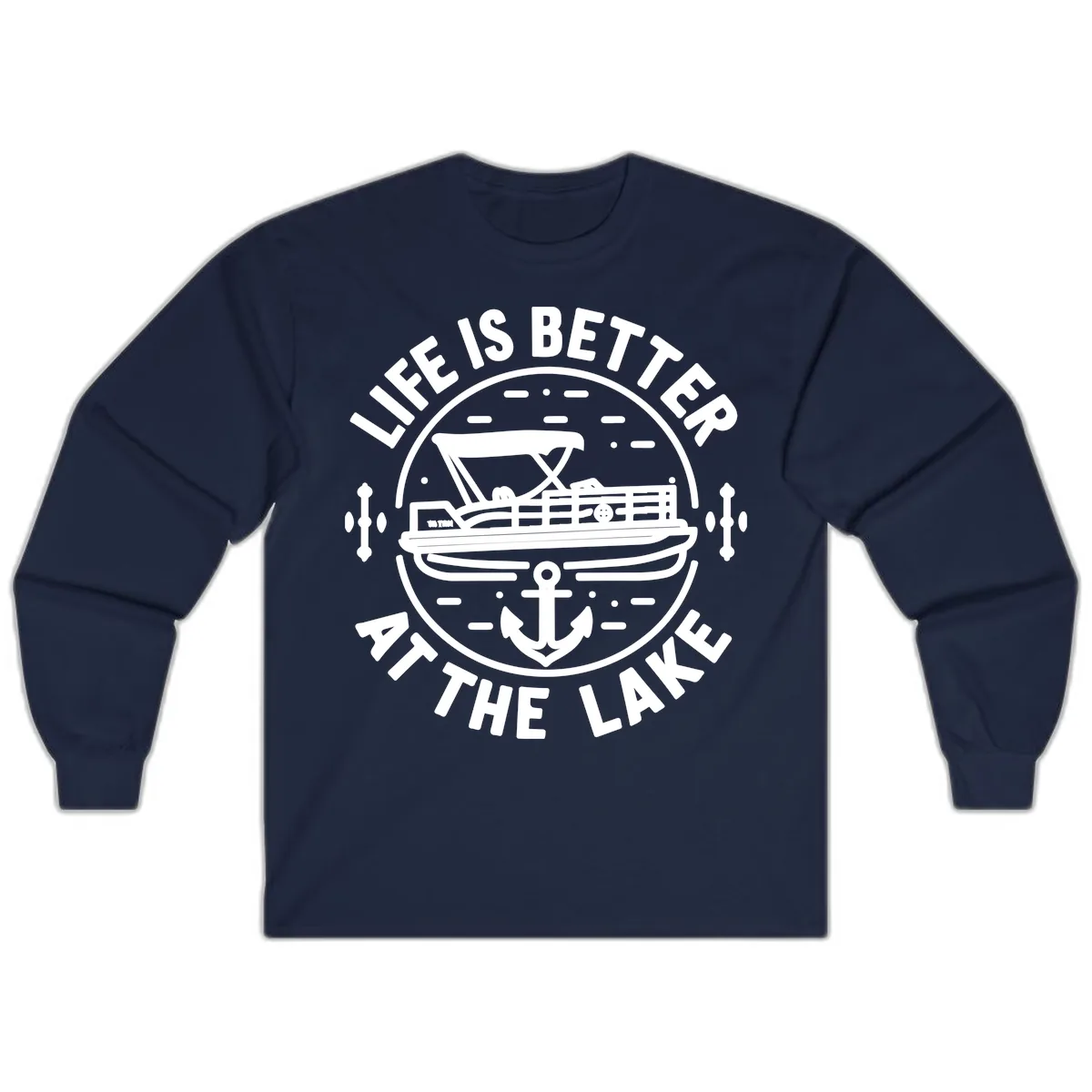 Life Is Better At The Lake Long Sleeve in Navy