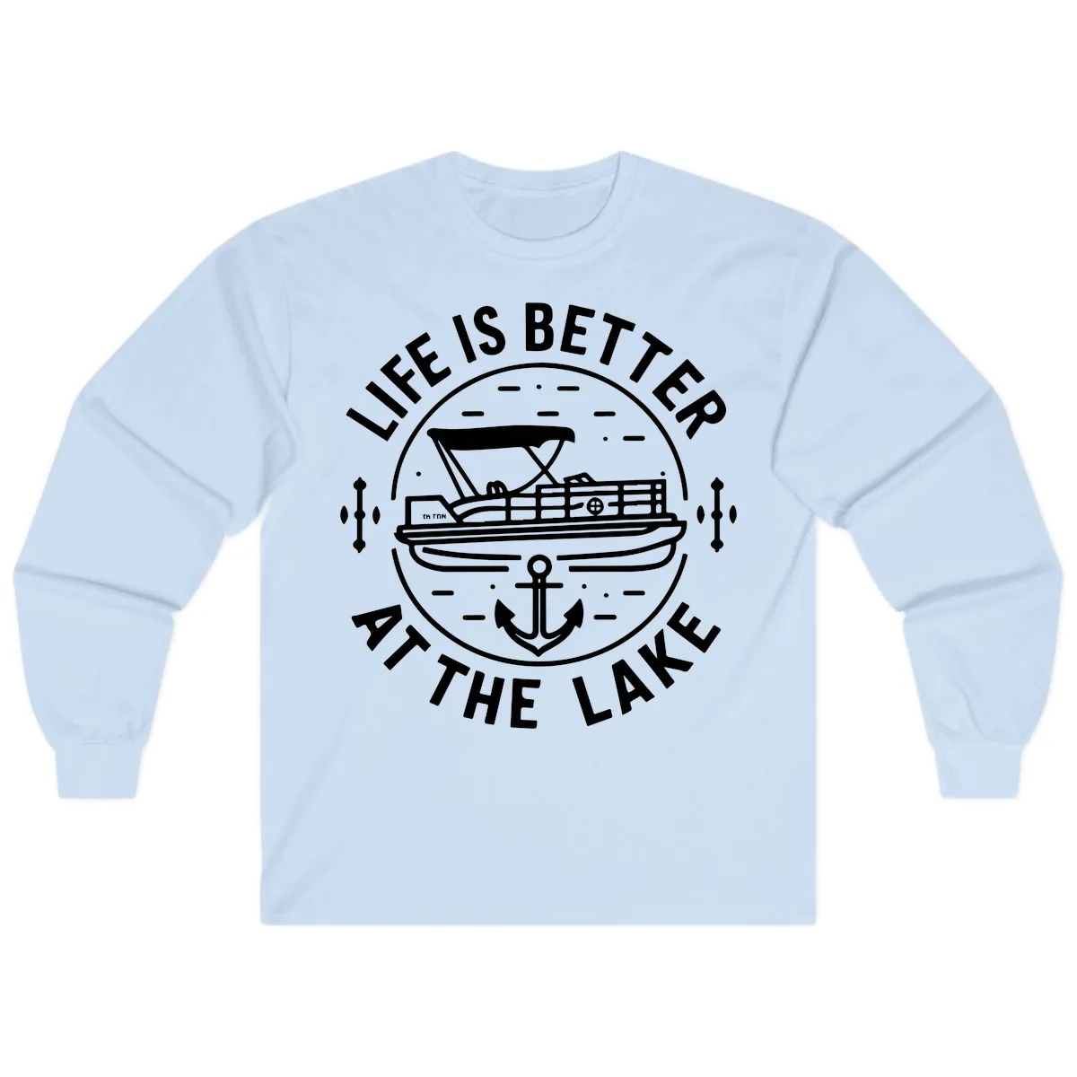 Life Is Better At The Lake Long Sleeve in Light Blue