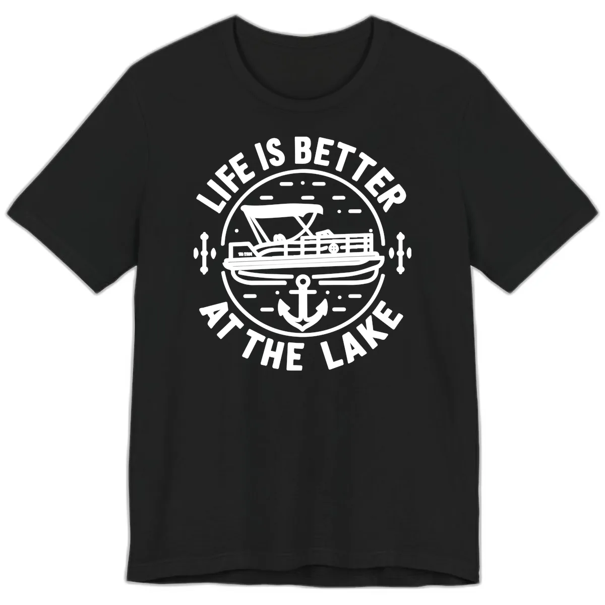 Life Is Better At The Lake Premium T-Shirt in Black