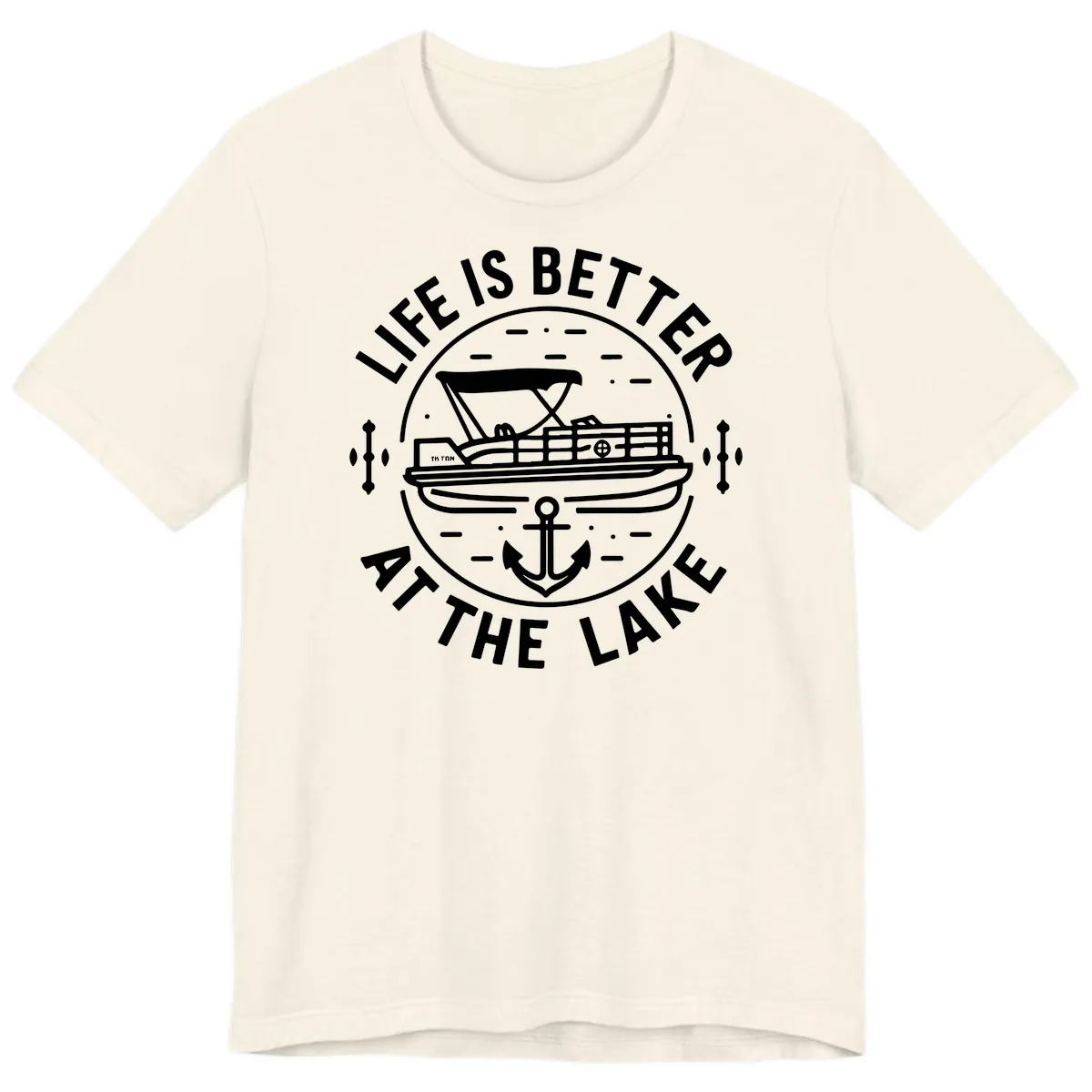 Life Is Better At The Lake Premium T-Shirt in Natural
