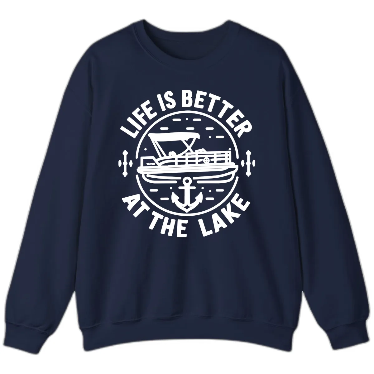 Life Is Better At The Lake Sweatshirt in Navy