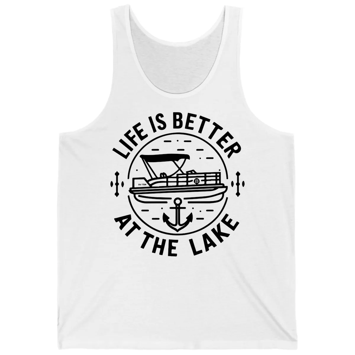 Life Is Better At The Lake Tank in White