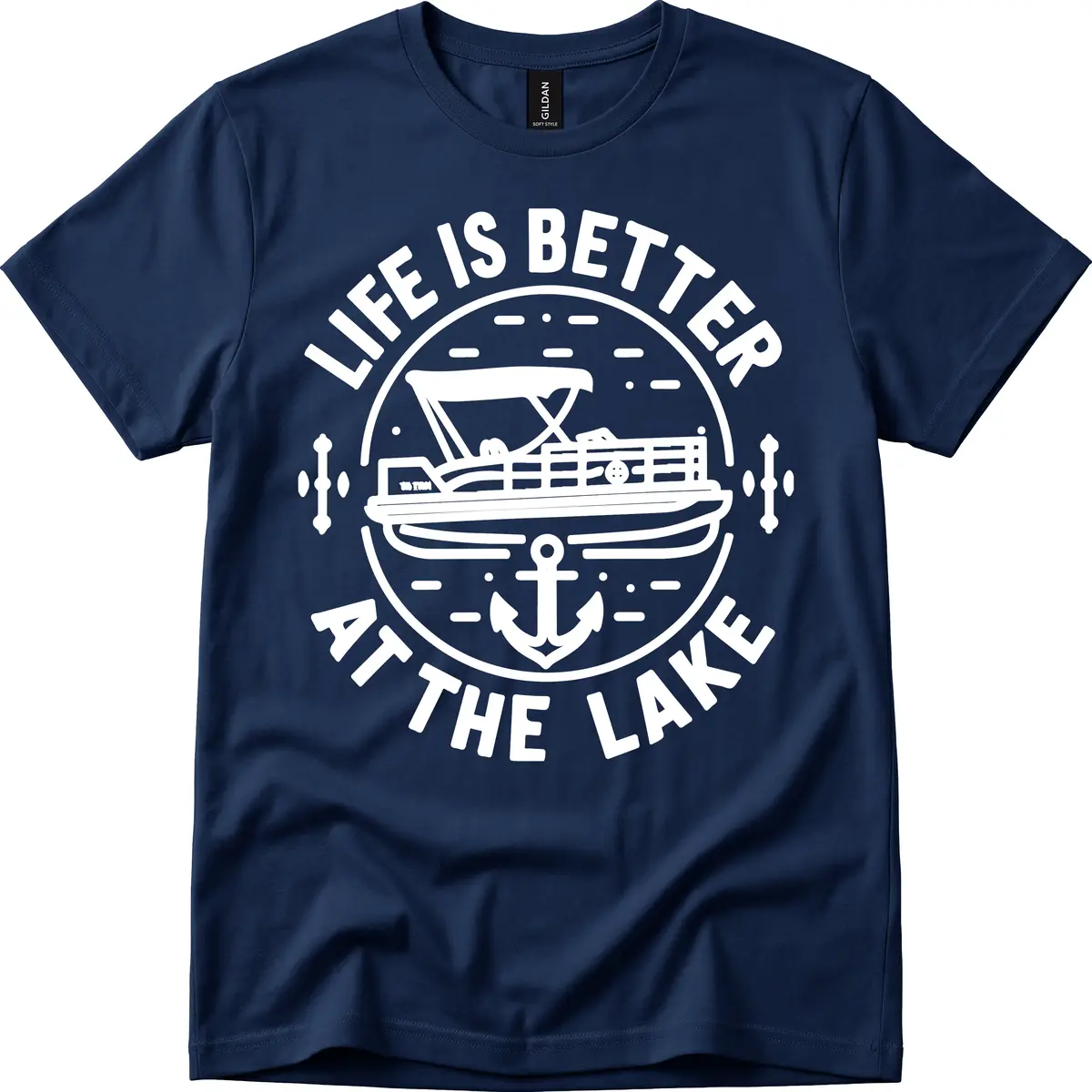 Life Is Better At The Lake T-Shirt in Navy