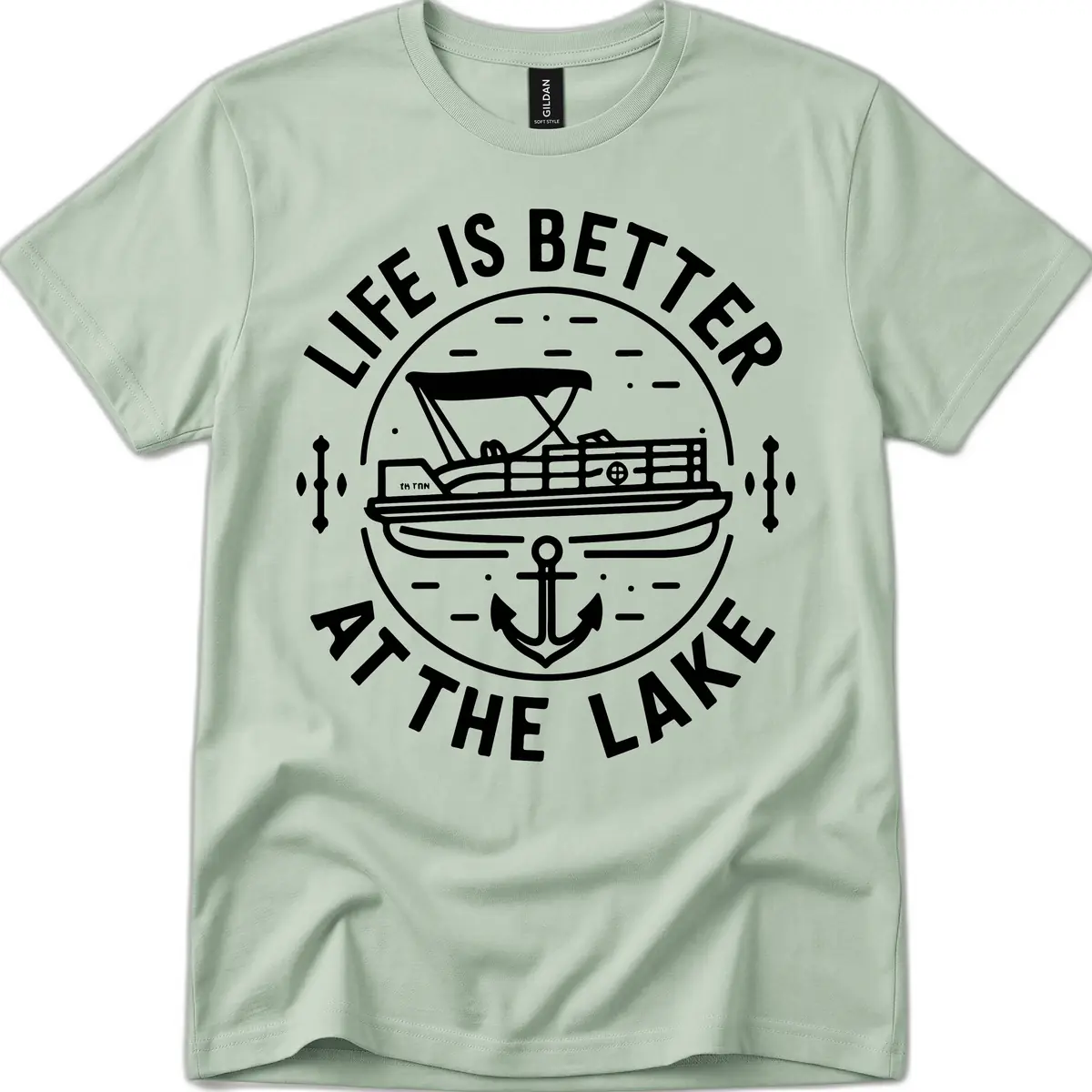 Life Is Better At The Lake T-Shirt in Sage