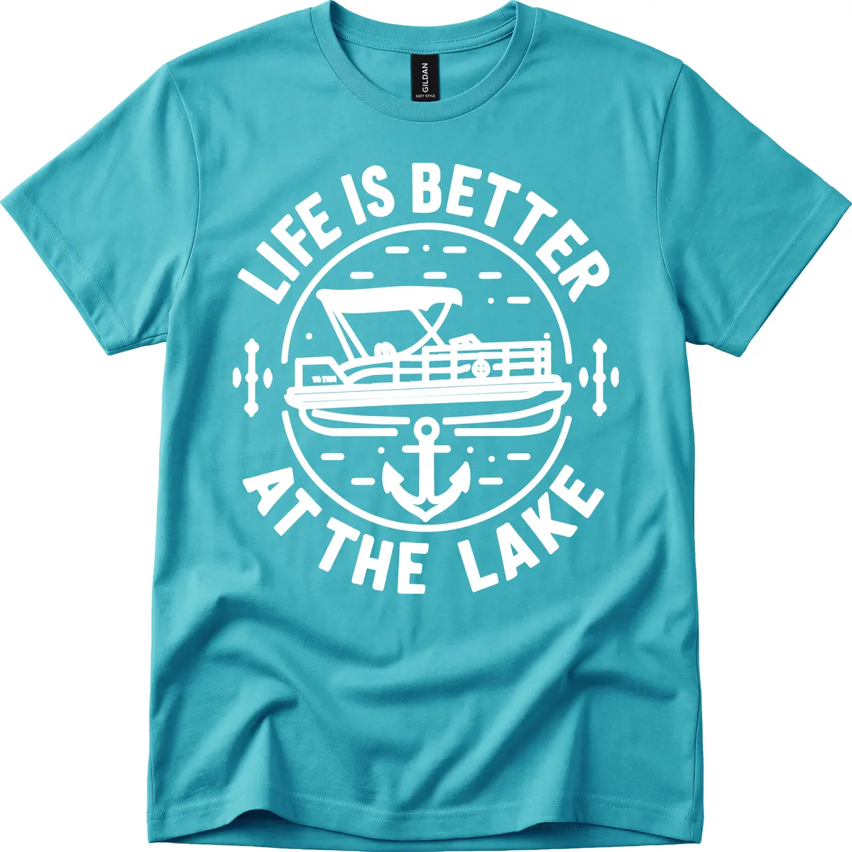 Life Is Better At The Lake T-Shirt in Tropical Blue