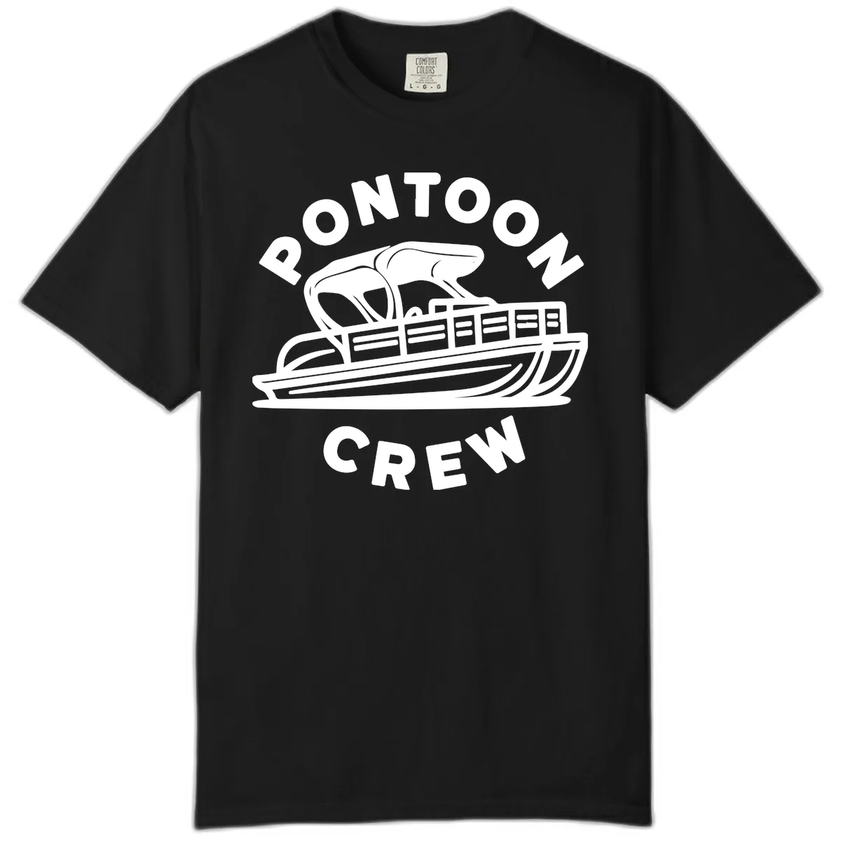 Pontoon Crew Boat Life Design Comfort Color in Black