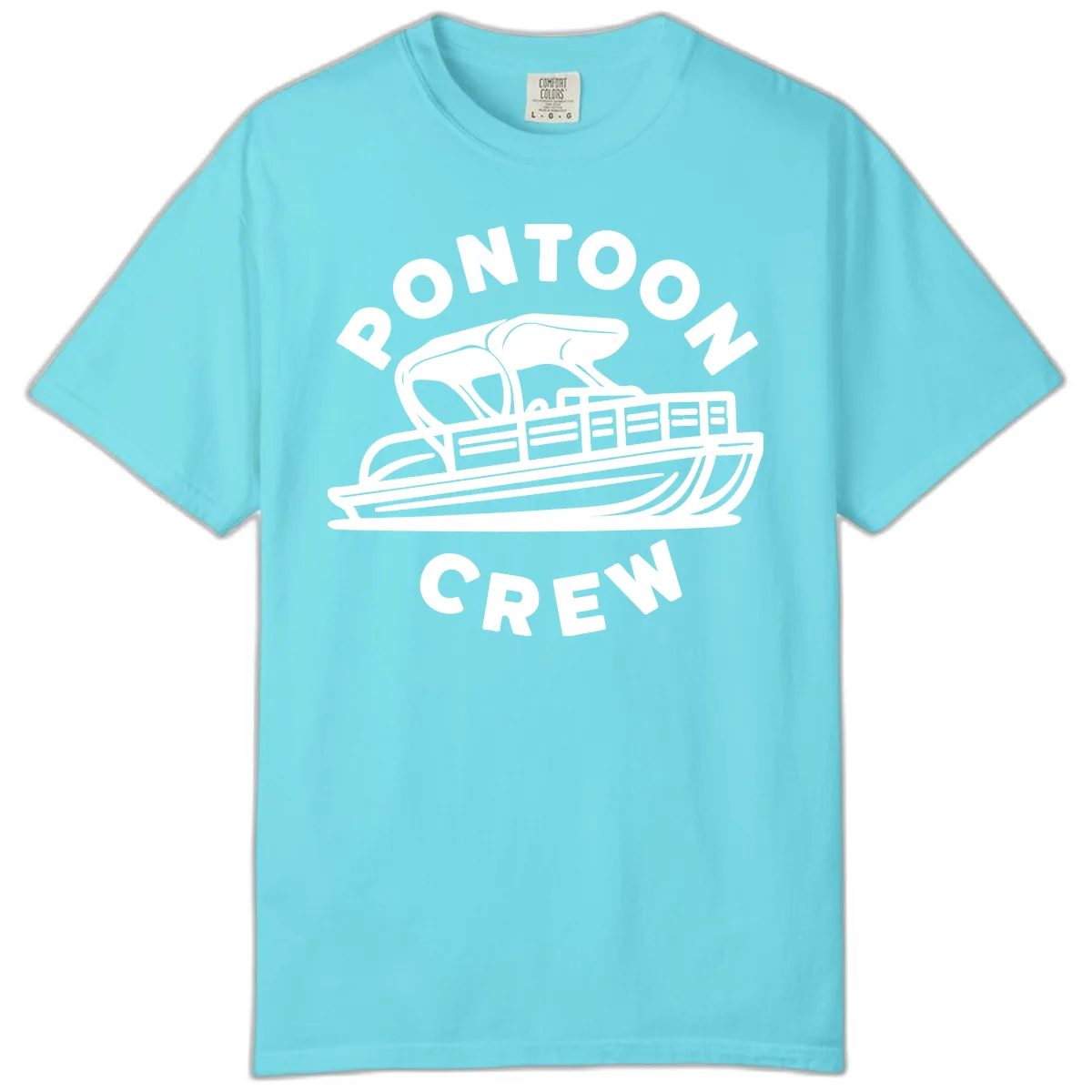 Pontoon Crew Boat Life Design Comfort Color in Lagoon Blue
