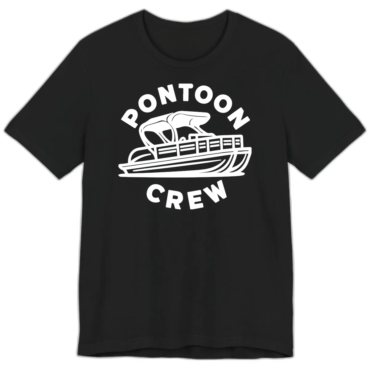 Pontoon Crew Boat Life Design Premium T-Shirt in Black