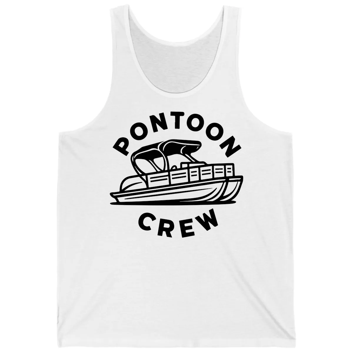 Pontoon Crew Boat Life Design Tank in White