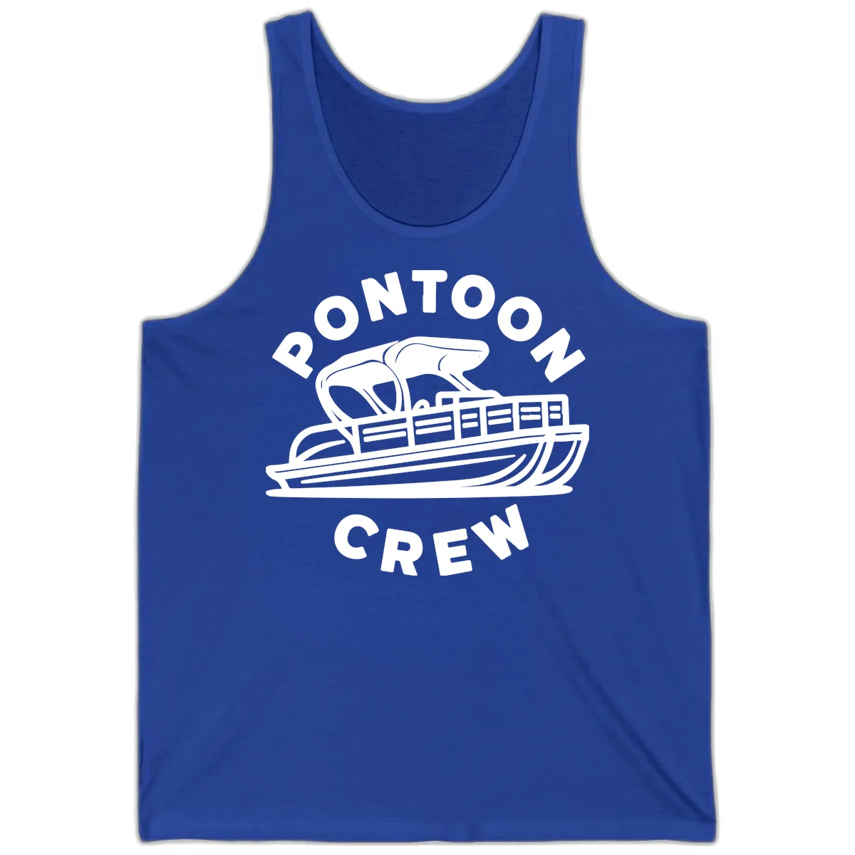 Pontoon Crew Boat Life Design Tank in True Royal