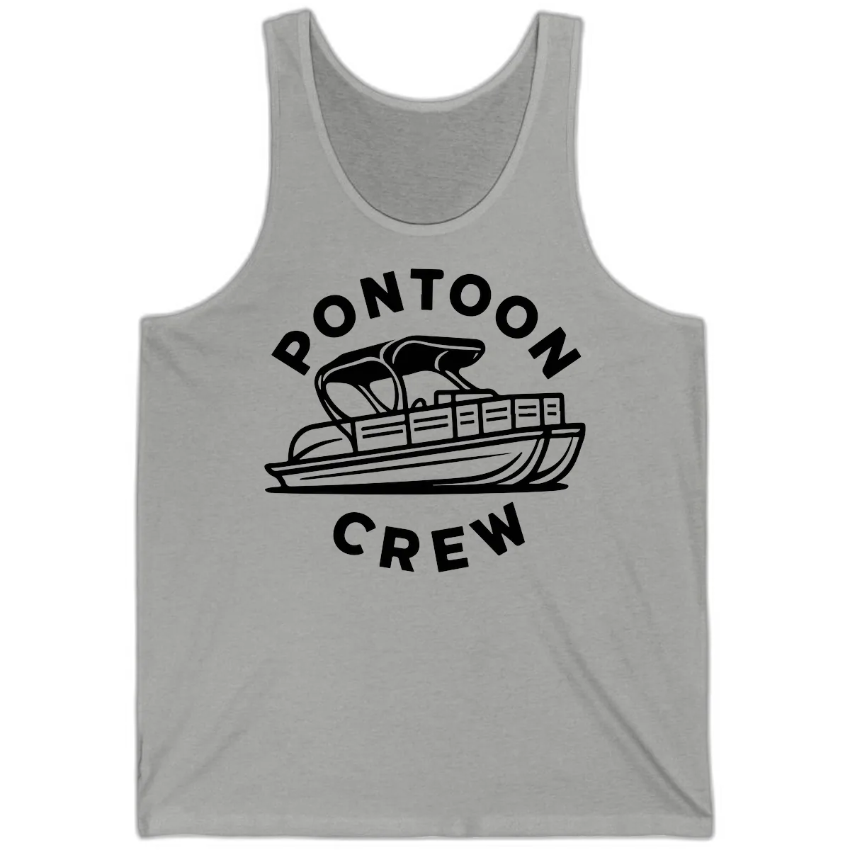 Pontoon Crew Boat Life Design Tank in Athletic Heather