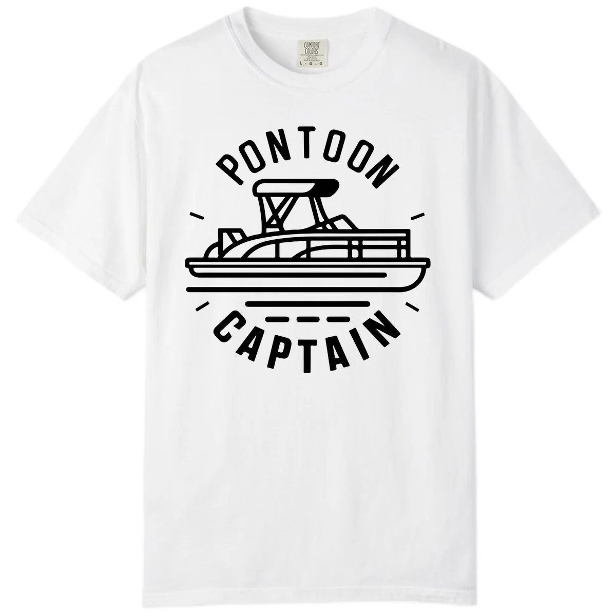 Pontoon Captain Nautical Design Comfort Color in White