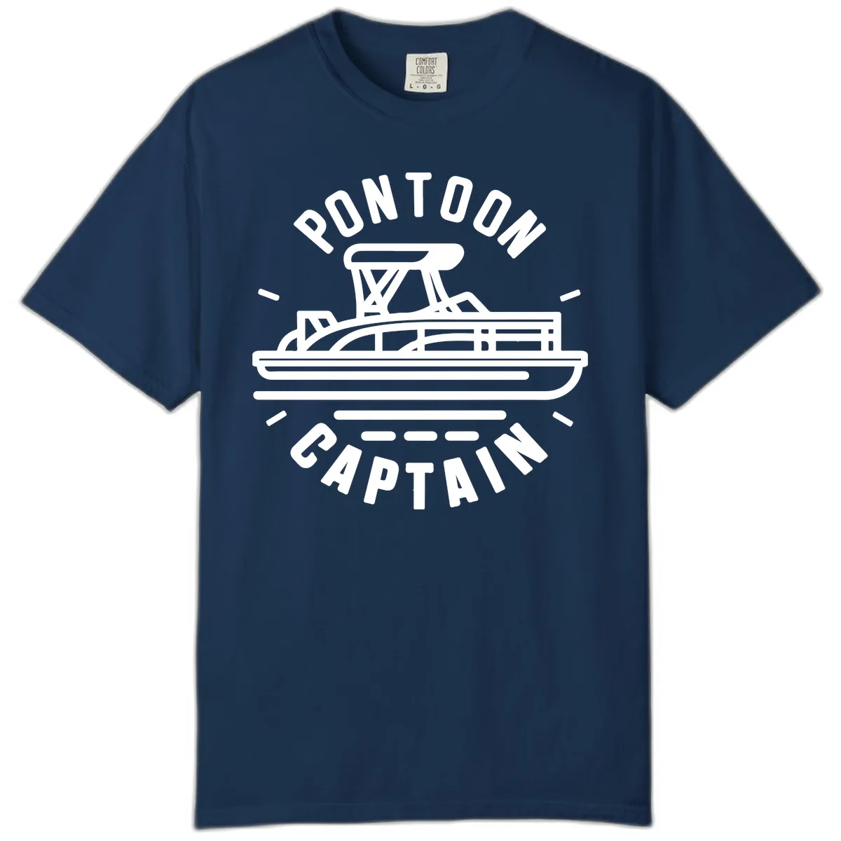 Pontoon Captain Nautical Design Comfort Color in Navy