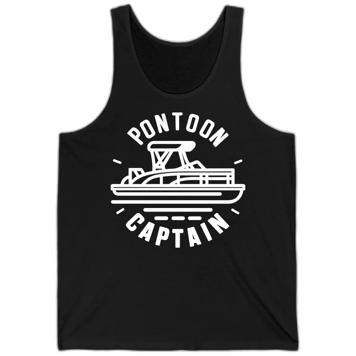 Pontoon Captain Nautical Design Tank in Black