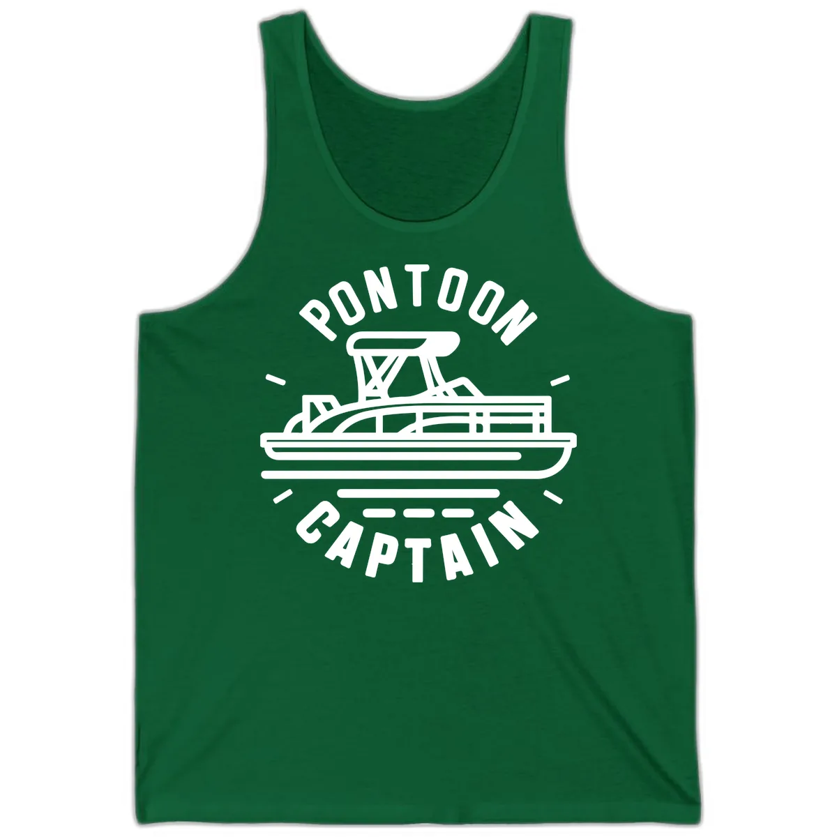 Pontoon Captain Nautical Design Tank in Kelly