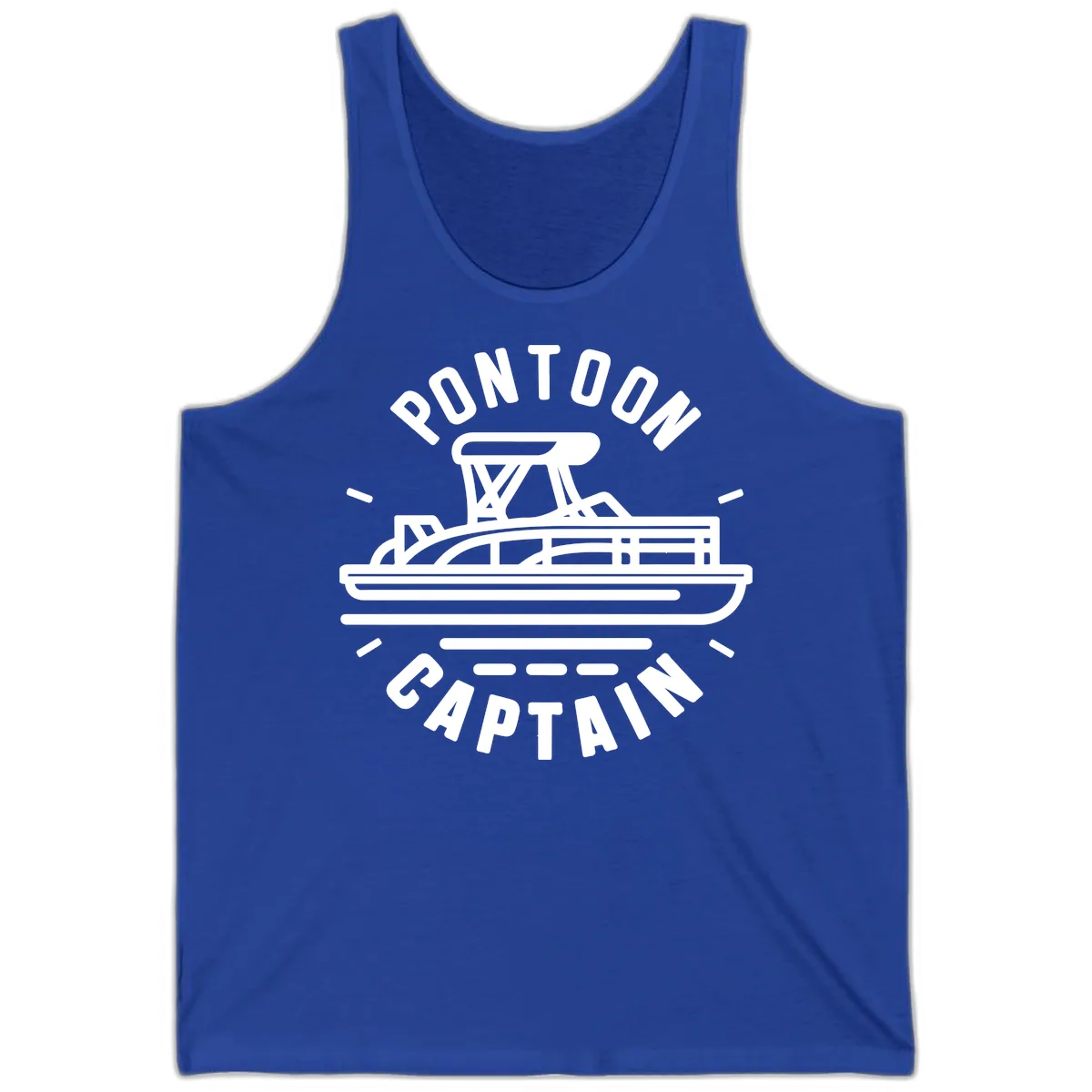 Pontoon Captain Nautical Design Tank in True Royal