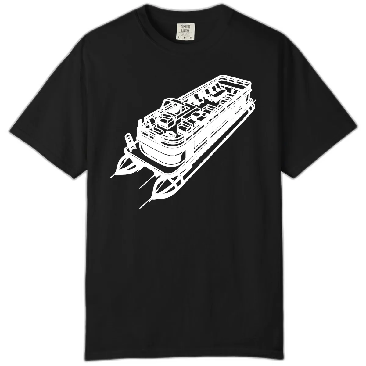 Pontoon Boat Deck Lifestyle Design Comfort Color in Black