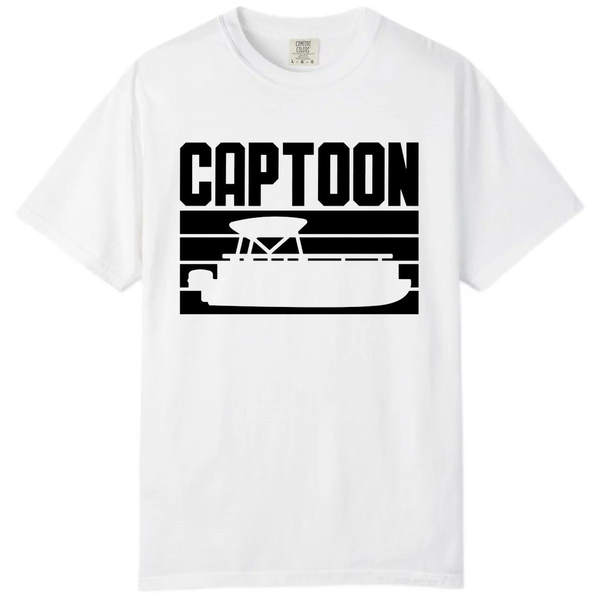 Pontoon Boat Captain Design Comfort Color in White