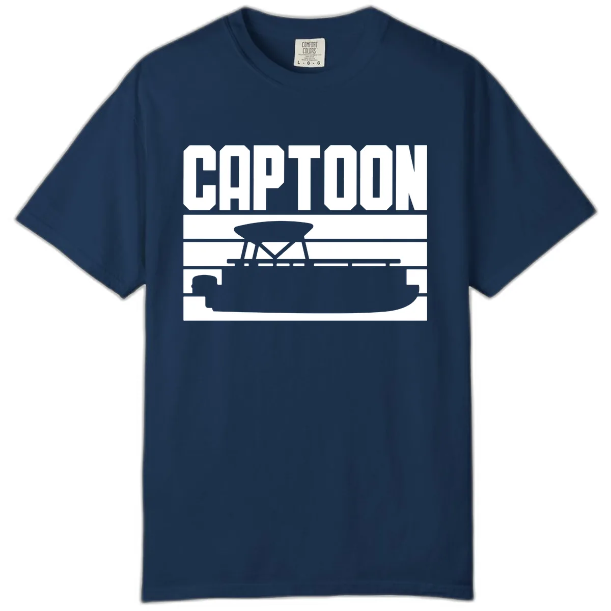 Pontoon Boat Captain Design Comfort Color in Navy