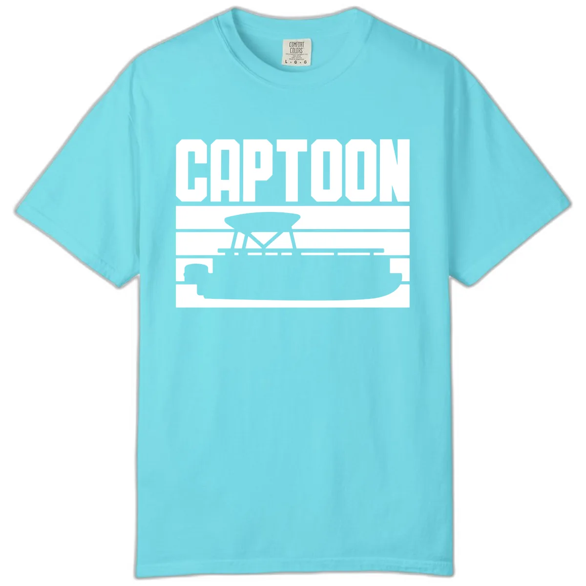 Pontoon Boat Captain Design Comfort Color in Lagoon Blue