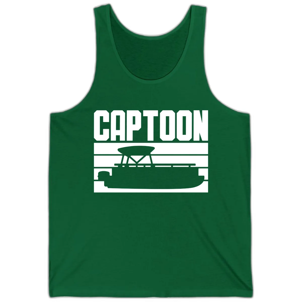 Pontoon Boat Captain Design Tank in Kelly