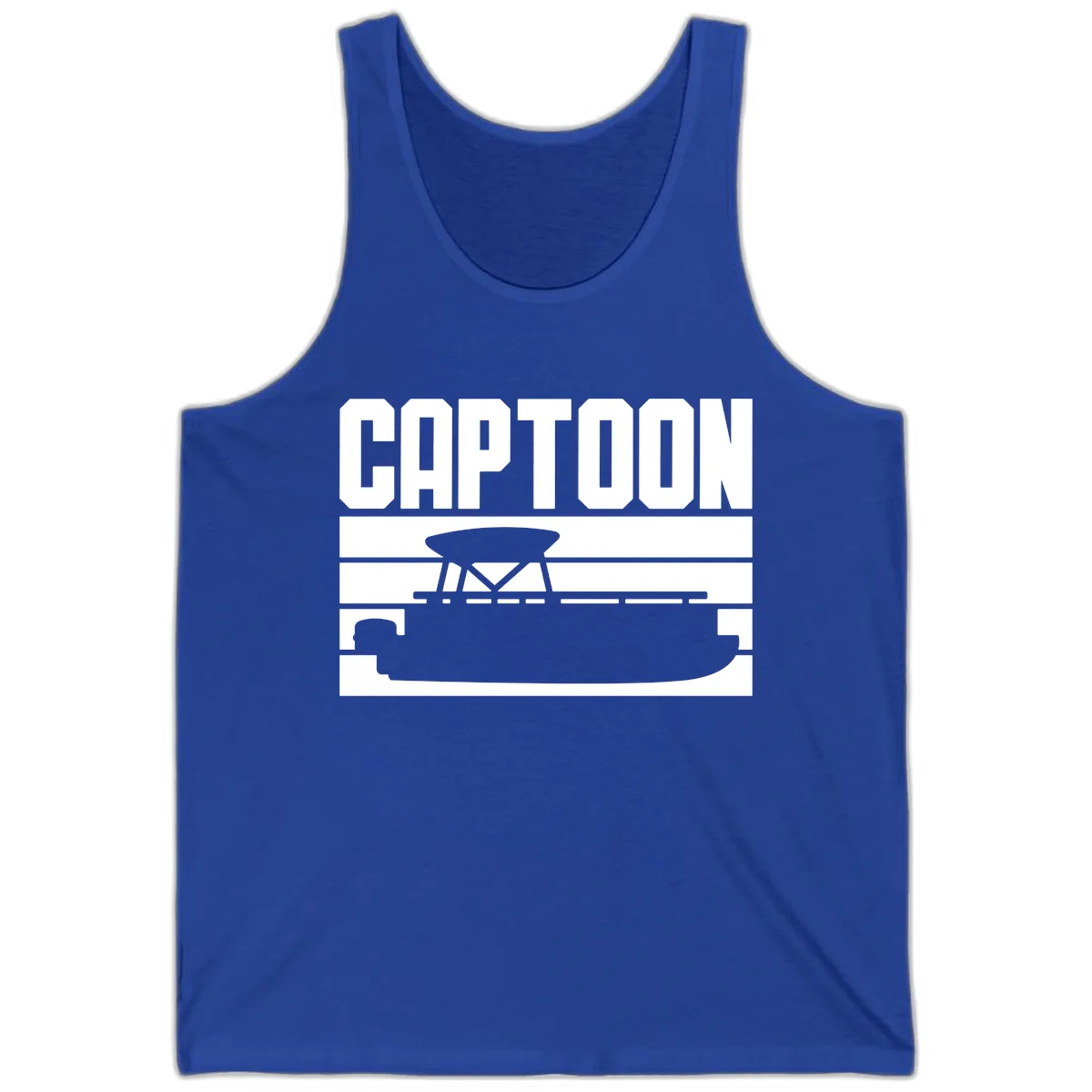 Pontoon Boat Captain Design Tank in True Royal