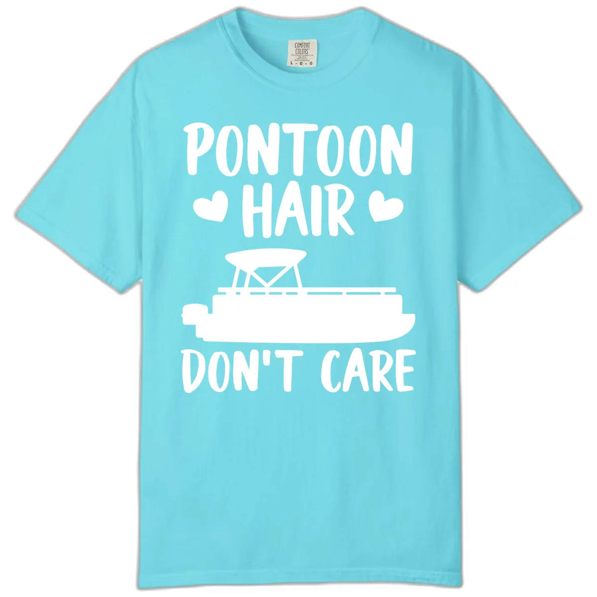Pontoon Hair Don't Care Comfort Color in Lagoon Blue