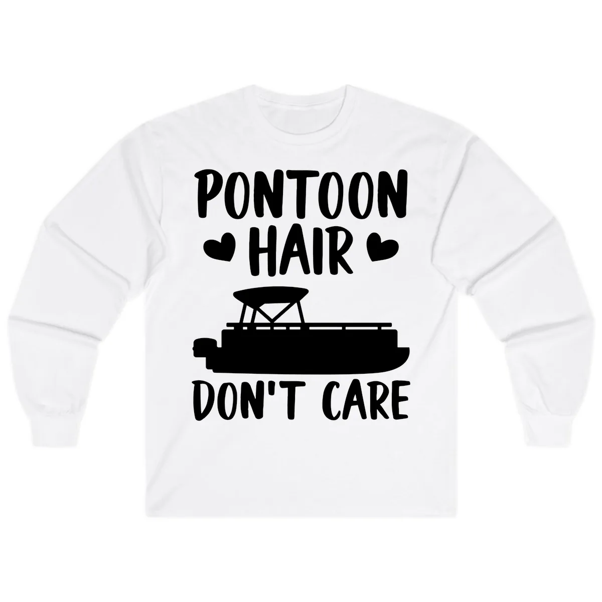 Pontoon Hair Don't Care Long Sleeve in White