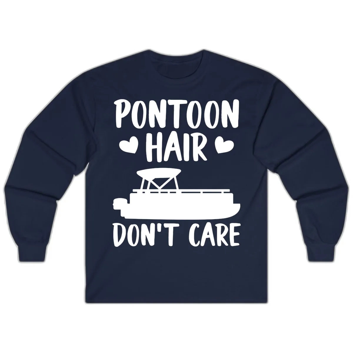 Pontoon Hair Don't Care Long Sleeve in Navy