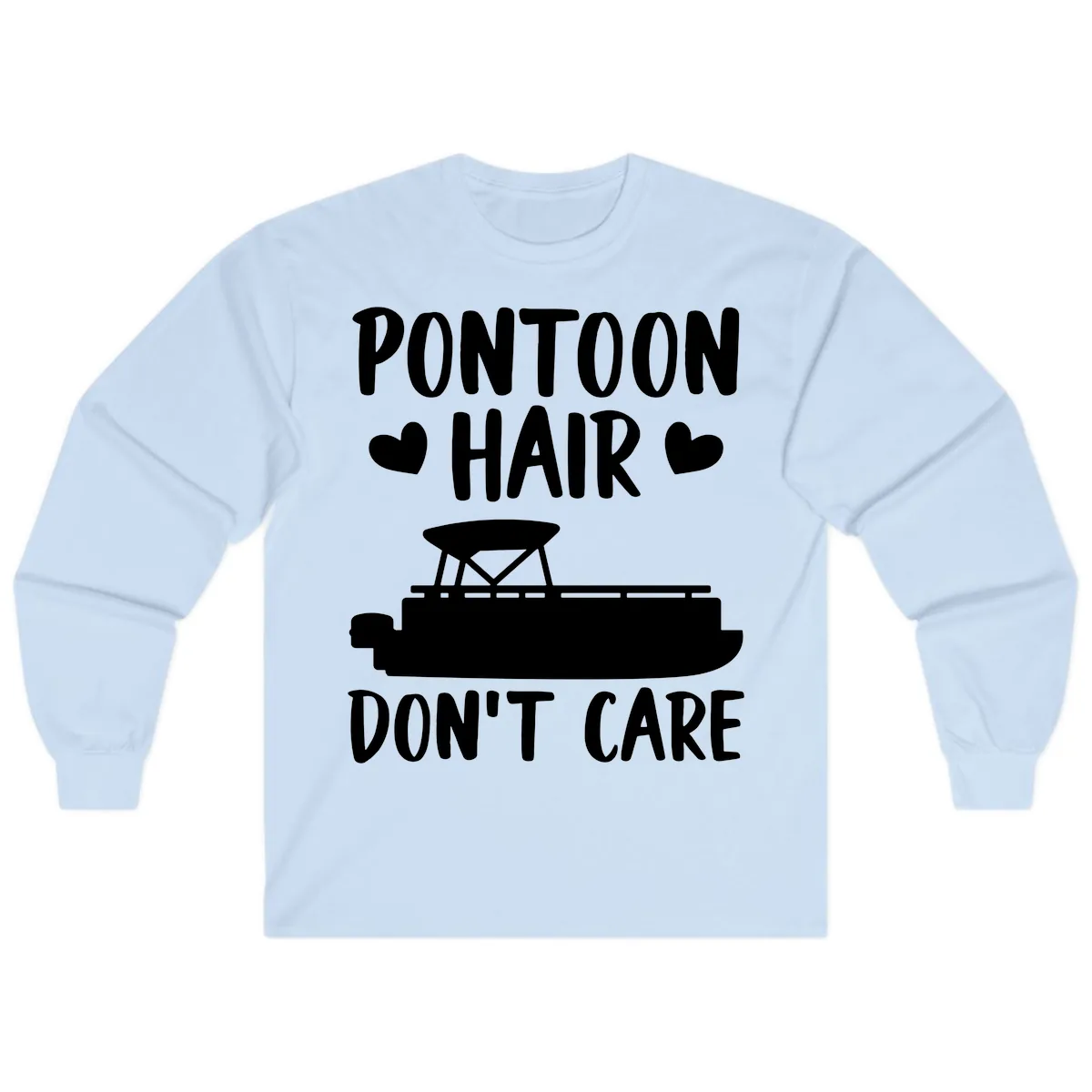 Pontoon Hair Don't Care Long Sleeve in Light Blue