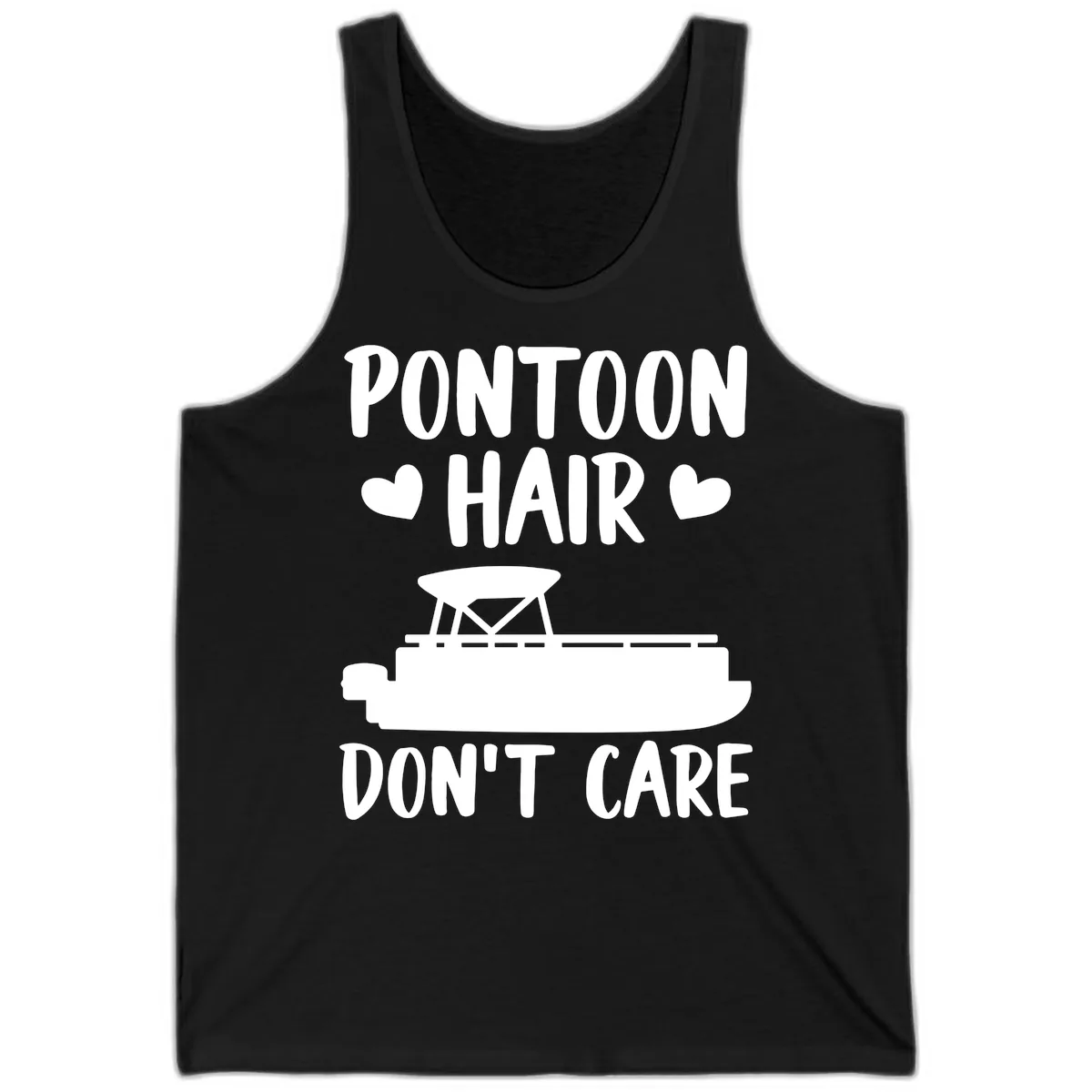 Pontoon Hair Don't Care Tank in Black