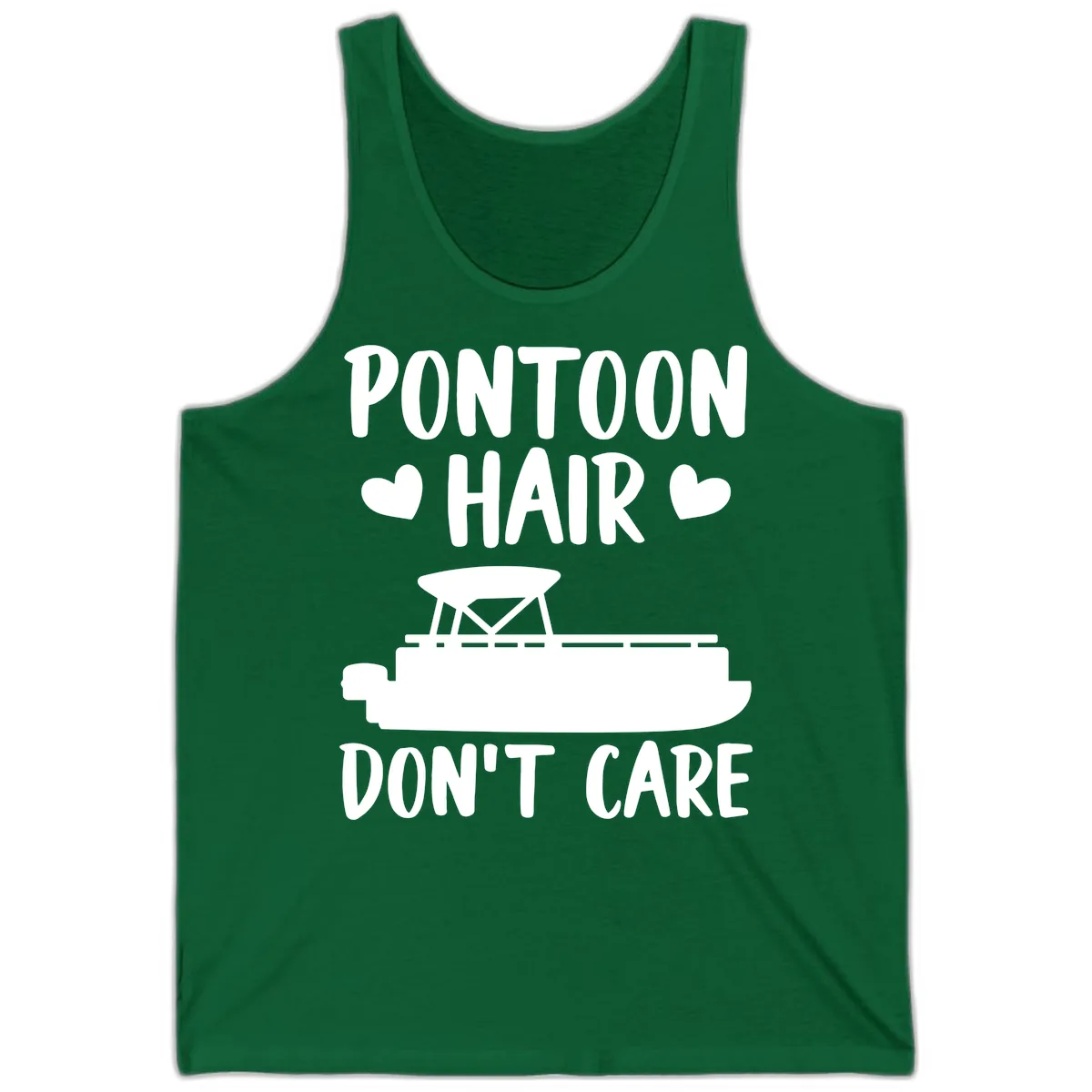 Pontoon Hair Don't Care Tank in Kelly
