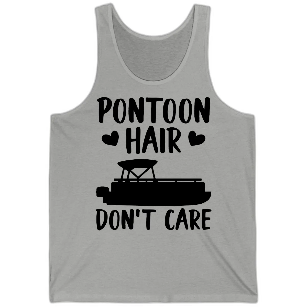 Pontoon Hair Don't Care Tank in Athletic Heather