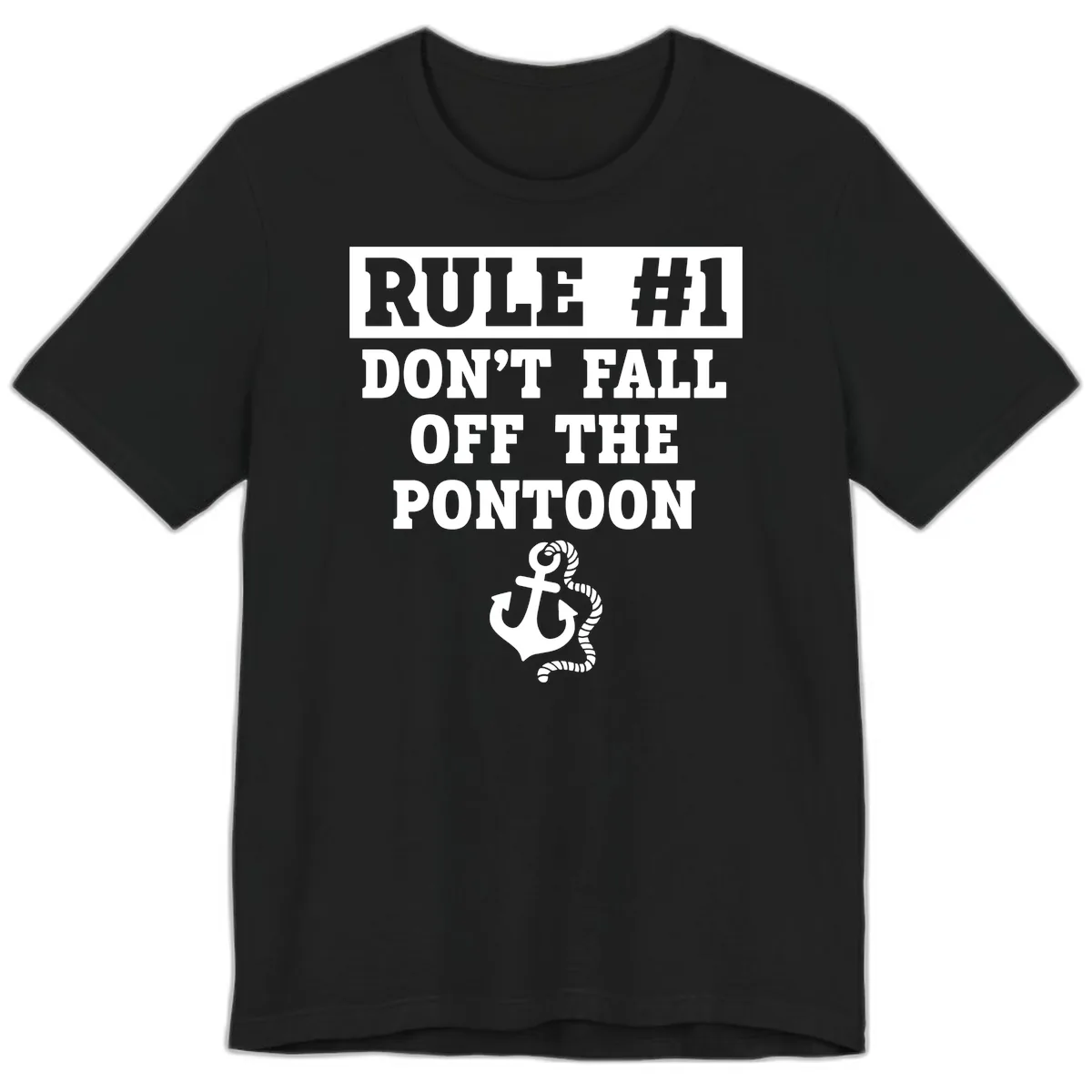 Rule Number One Don't Fall Off Premium T-Shirt in Black