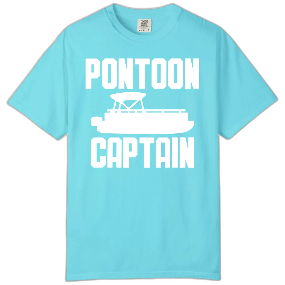 Pontoon Captain Lifestyle Design Comfort Color in Lagoon Blue
