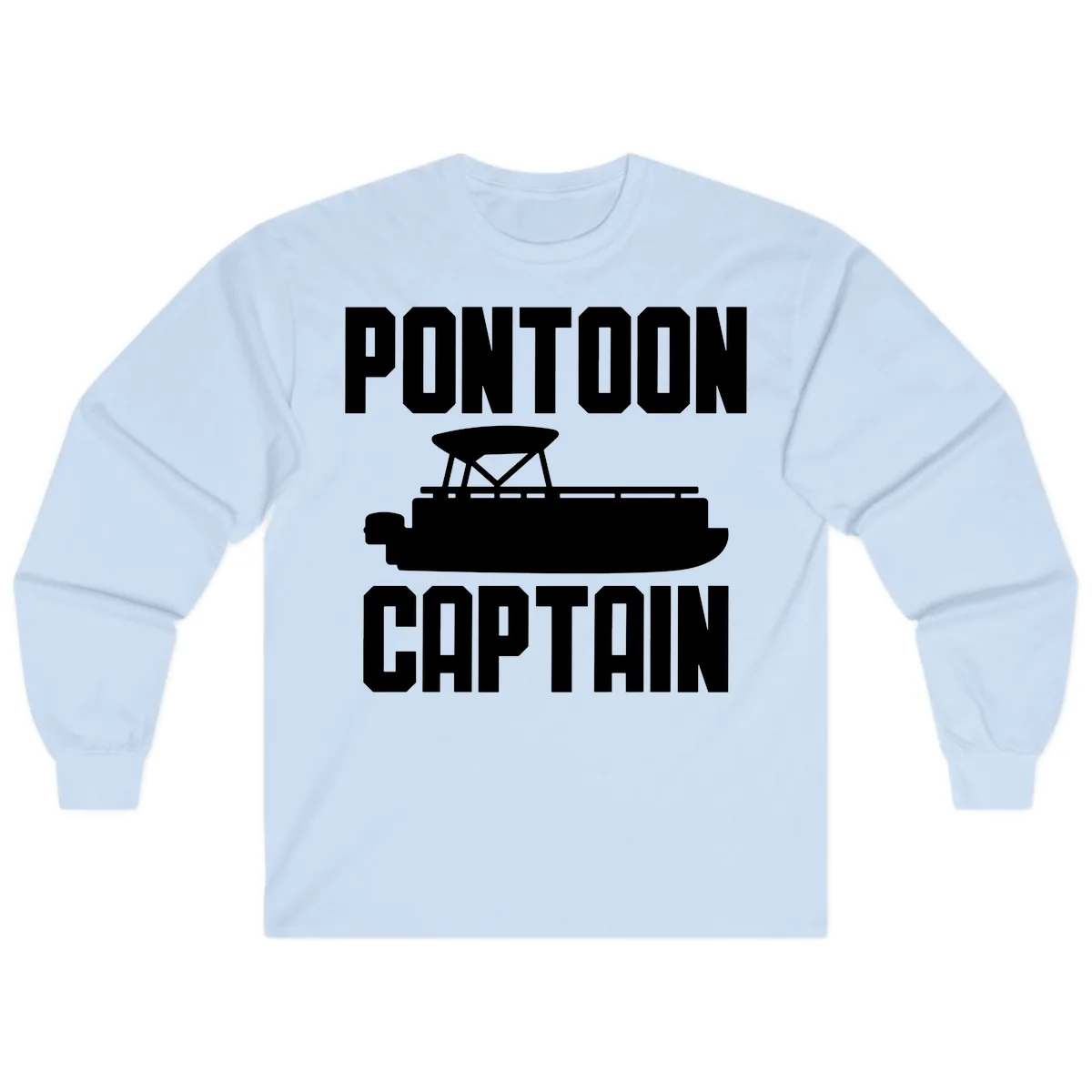 Pontoon Captain Lifestyle Design Long Sleeve in Light Blue