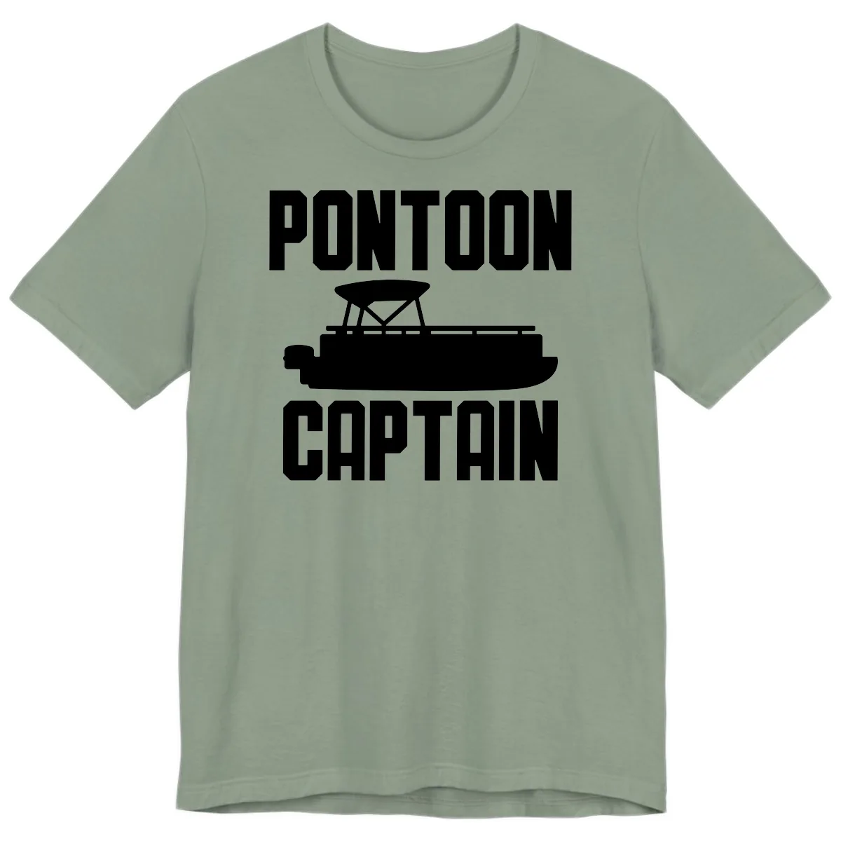 Pontoon Captain Lifestyle Design Premium T-Shirt in Sage