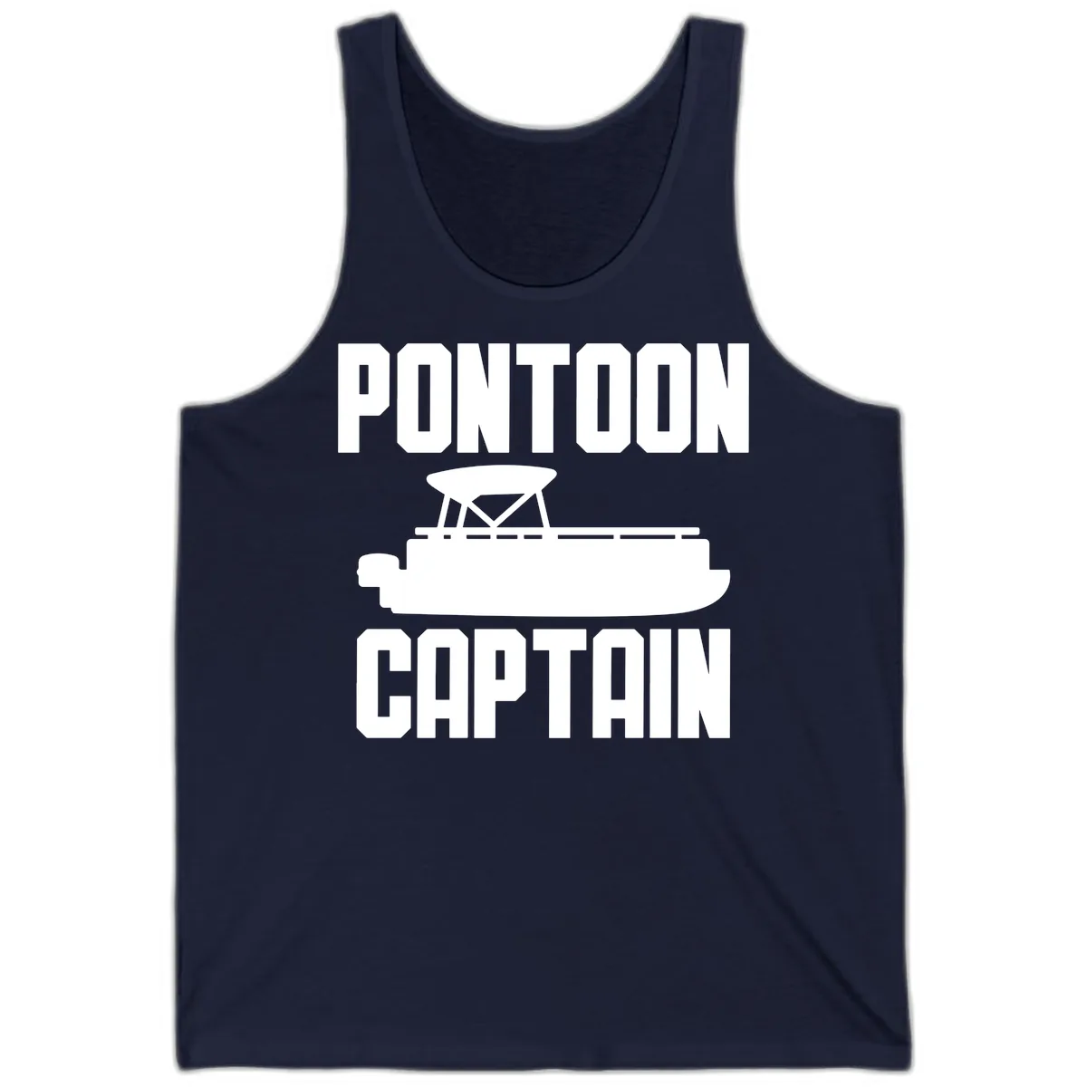 Pontoon Captain Lifestyle Design Tank in Navy