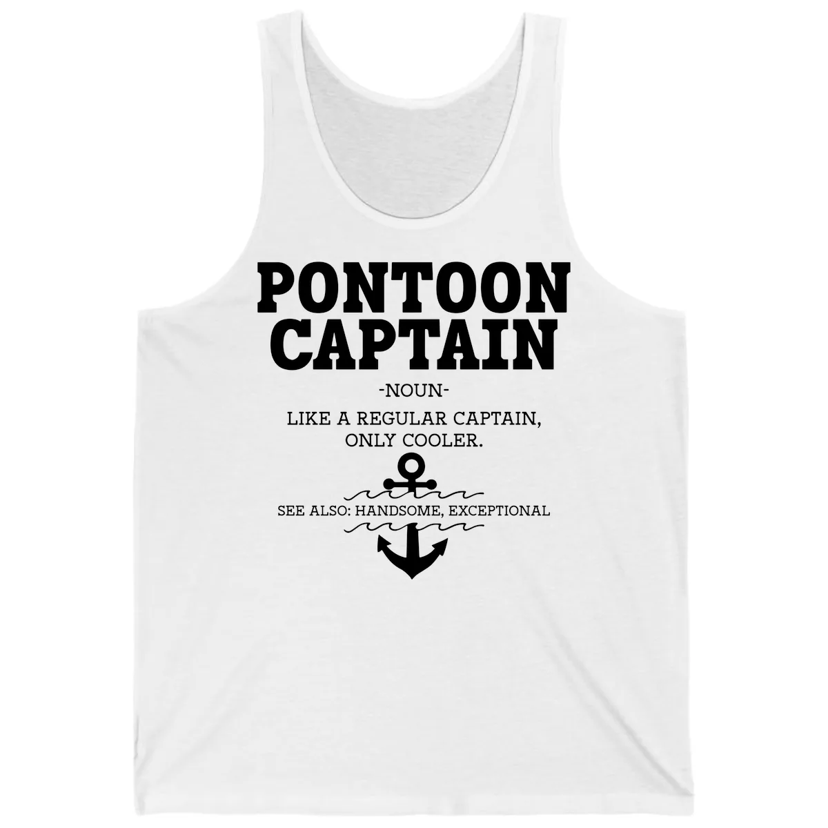 Pontoon Captain Noun Definition Tank in White