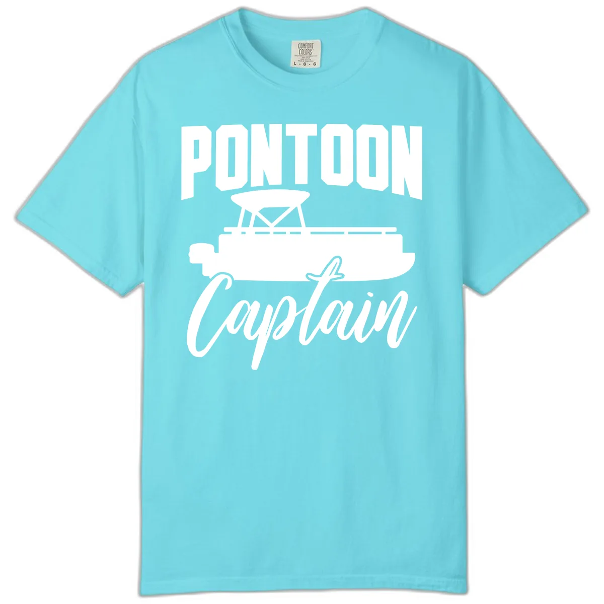 Pontoon Captain Boat Life Comfort Color in Lagoon Blue