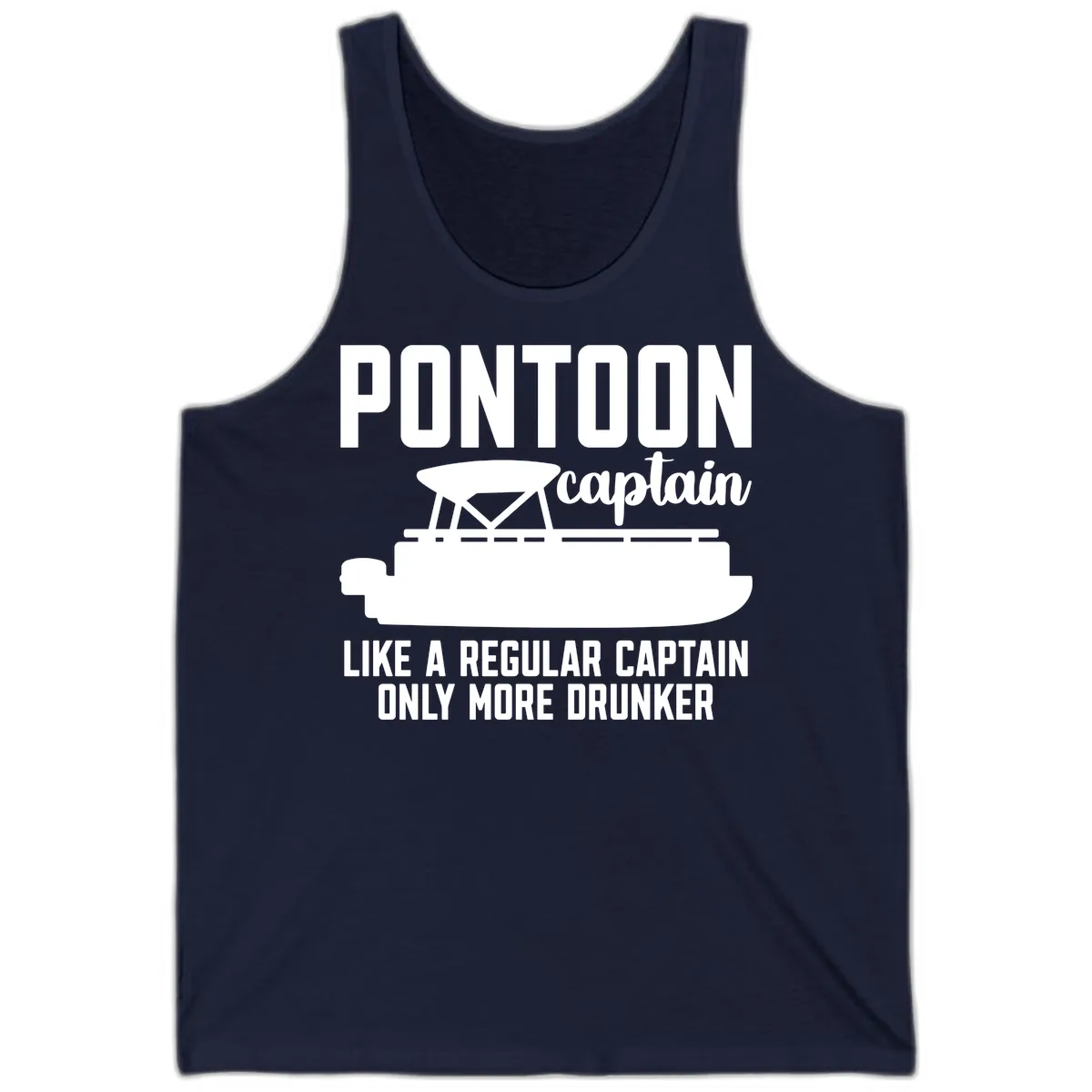 Pontoon Captain Like A Regular Captain Only More Drunker Tank in Navy